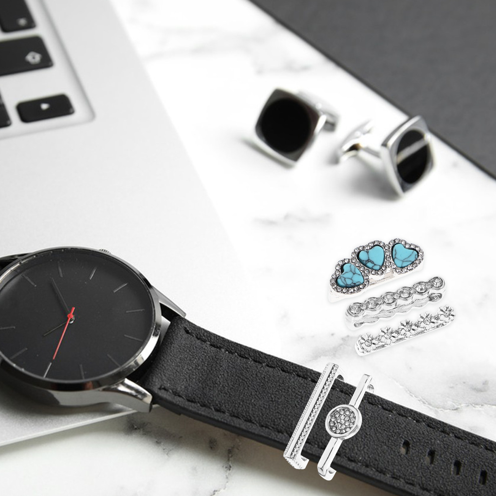 Smartwatches - 5 قطع من حلقات الزينة المصنوعة