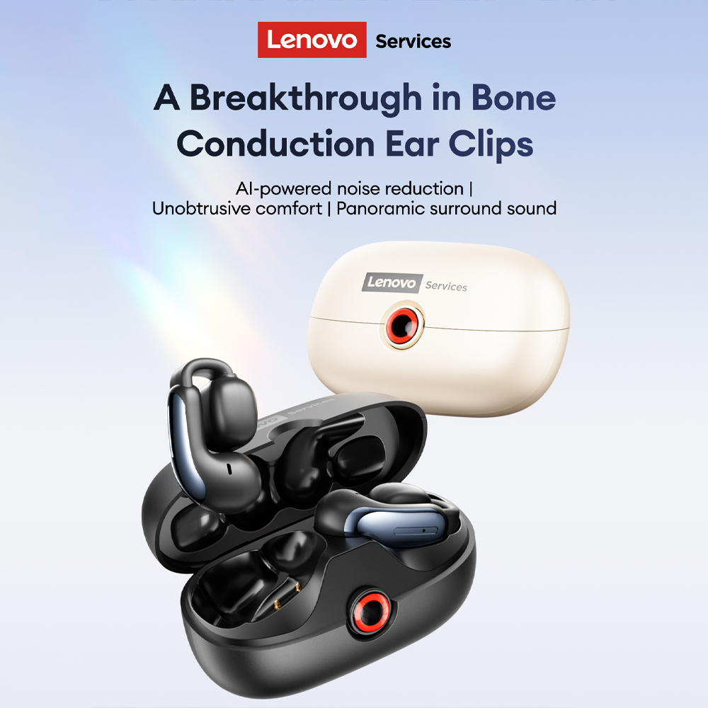 Headphones - لينوفو LES-108 العظام التوصيل TWS الأذن