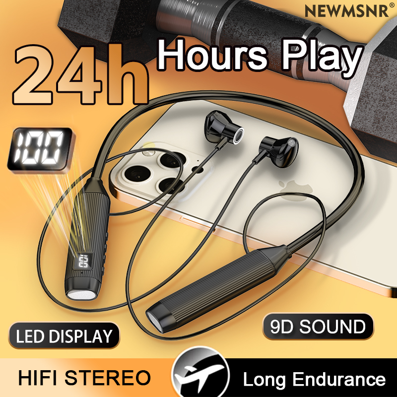 Magnetic Neckband Sports Earphones - TWS LED عرض سوبر قوة سماعات