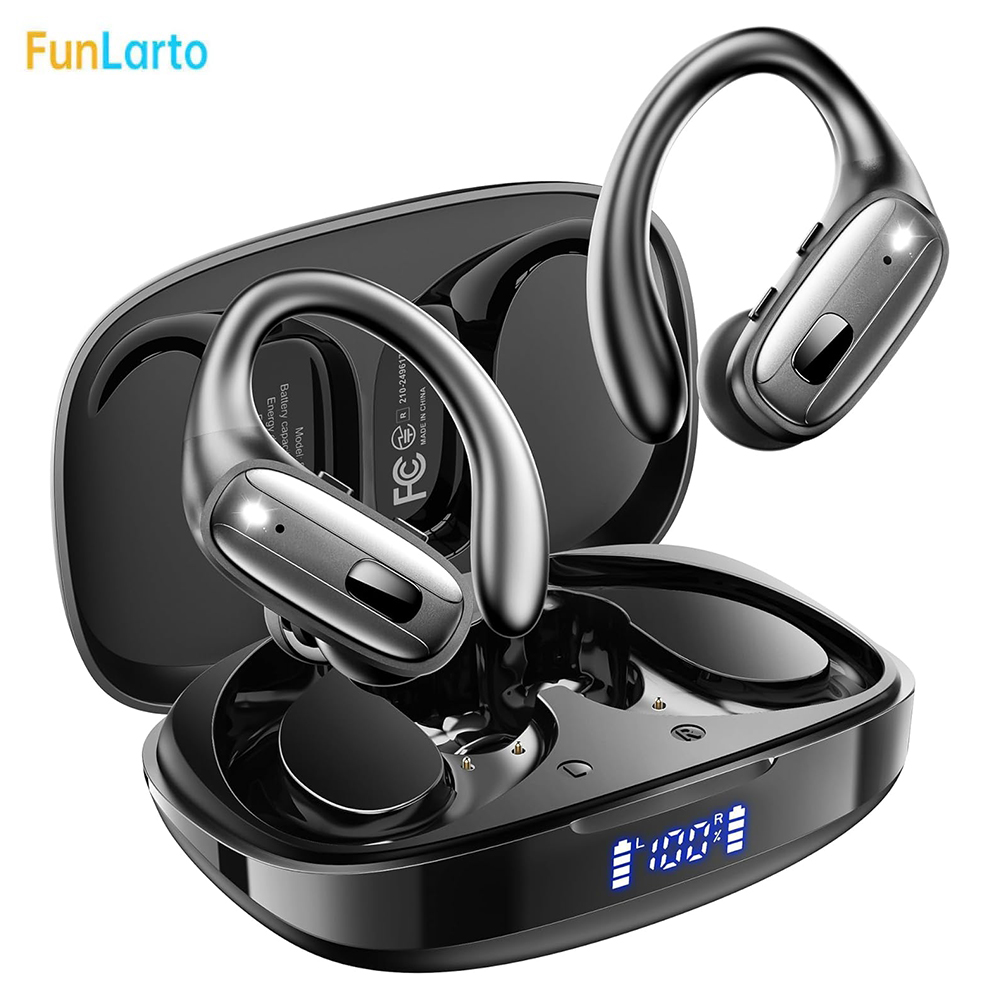 Open Ear Air Conduction Headphones - سماعات بلوتوث 5.3 رياضية سماعات أذن