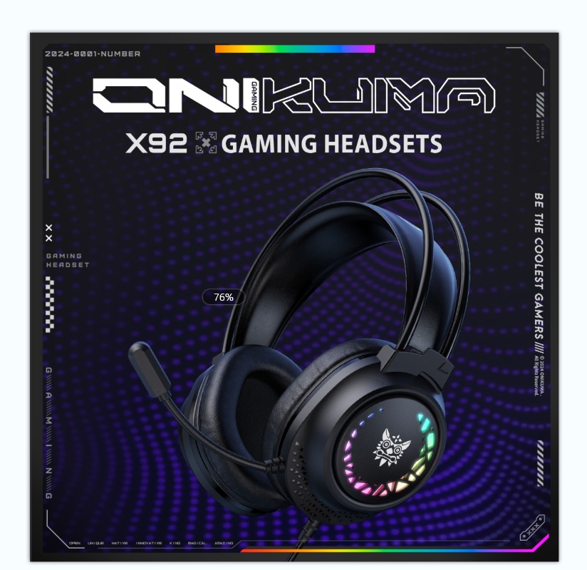 Gaming Headset With Mic Rgb - سماعة ألعاب سلكية ONIKUMA X92 مع