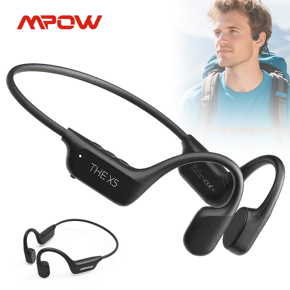 Bone Conduction Running Headphones - سماعات رأس Mpow X5 بتقنية التوصيل