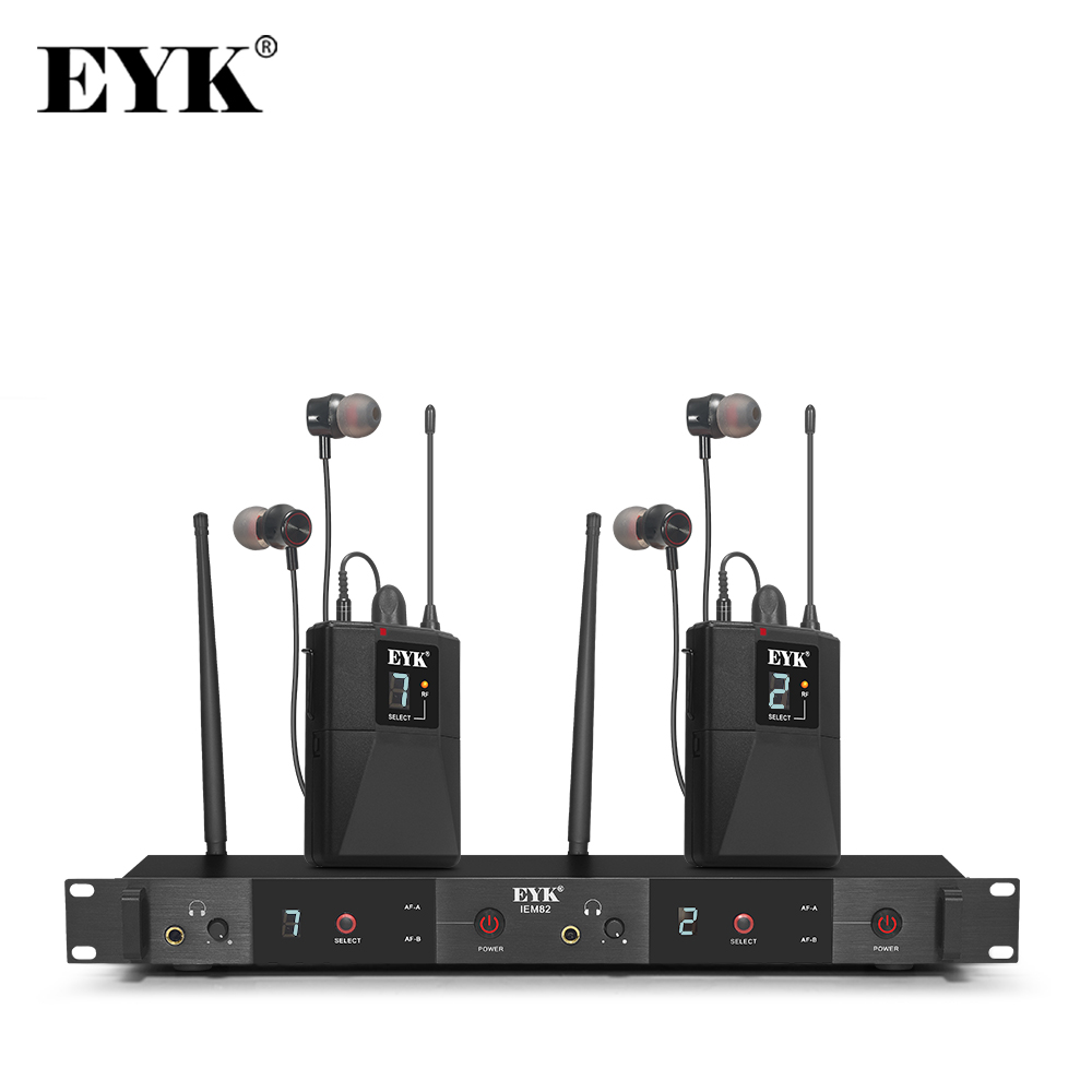 In Ear Monitors For Singers - EYK IEM82 UHF نظام مراقبة لاسلكي