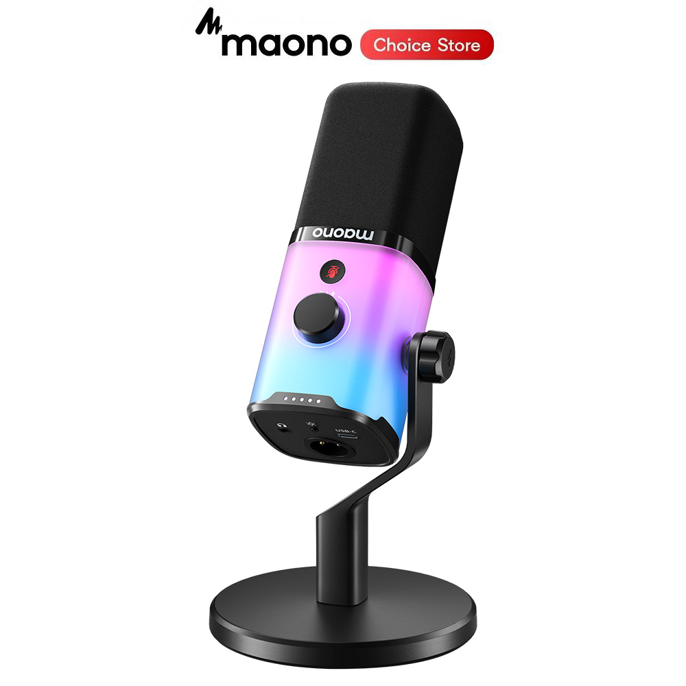 Gaming Headset With Mic Rgb - ميكروفون ألعاب MAONO PD100X ، ميكروفون