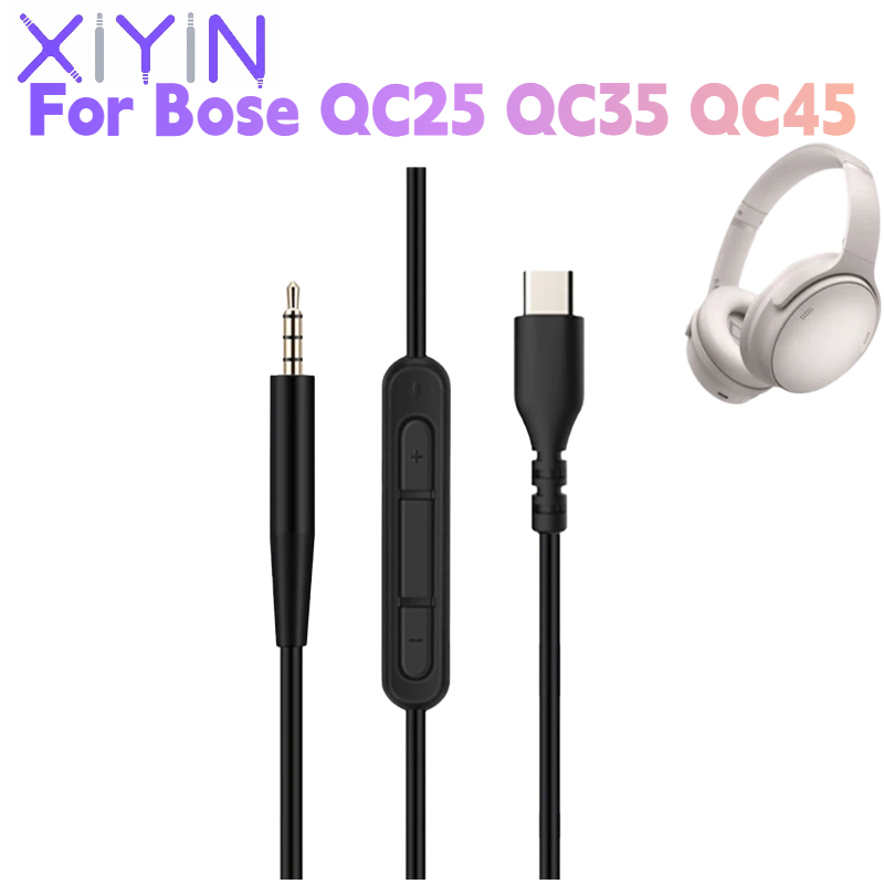 Type C Wired Earphones With Mic - كابل صوتي بديل بطول 1.4 متر