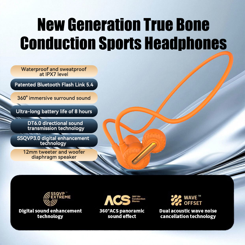 Bone Conduction Running Headphones - سماعات أذن رياضية بتقنية البلوتوث ونقل