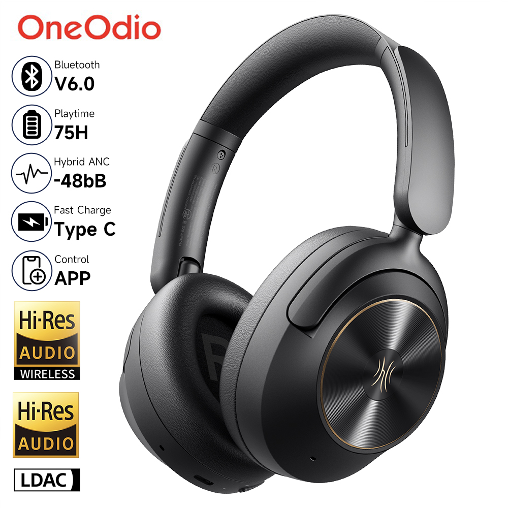 Anc Wireless Over Ear Headphones - سماعات Oneodio A6 ANC اللاسلكية بتقنية