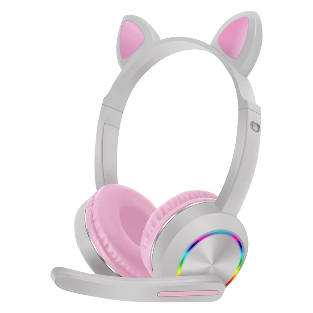 Cat Ear Bluetooth Headset Led - سماعات أذن بلوتوث لطيفة مع شاشة