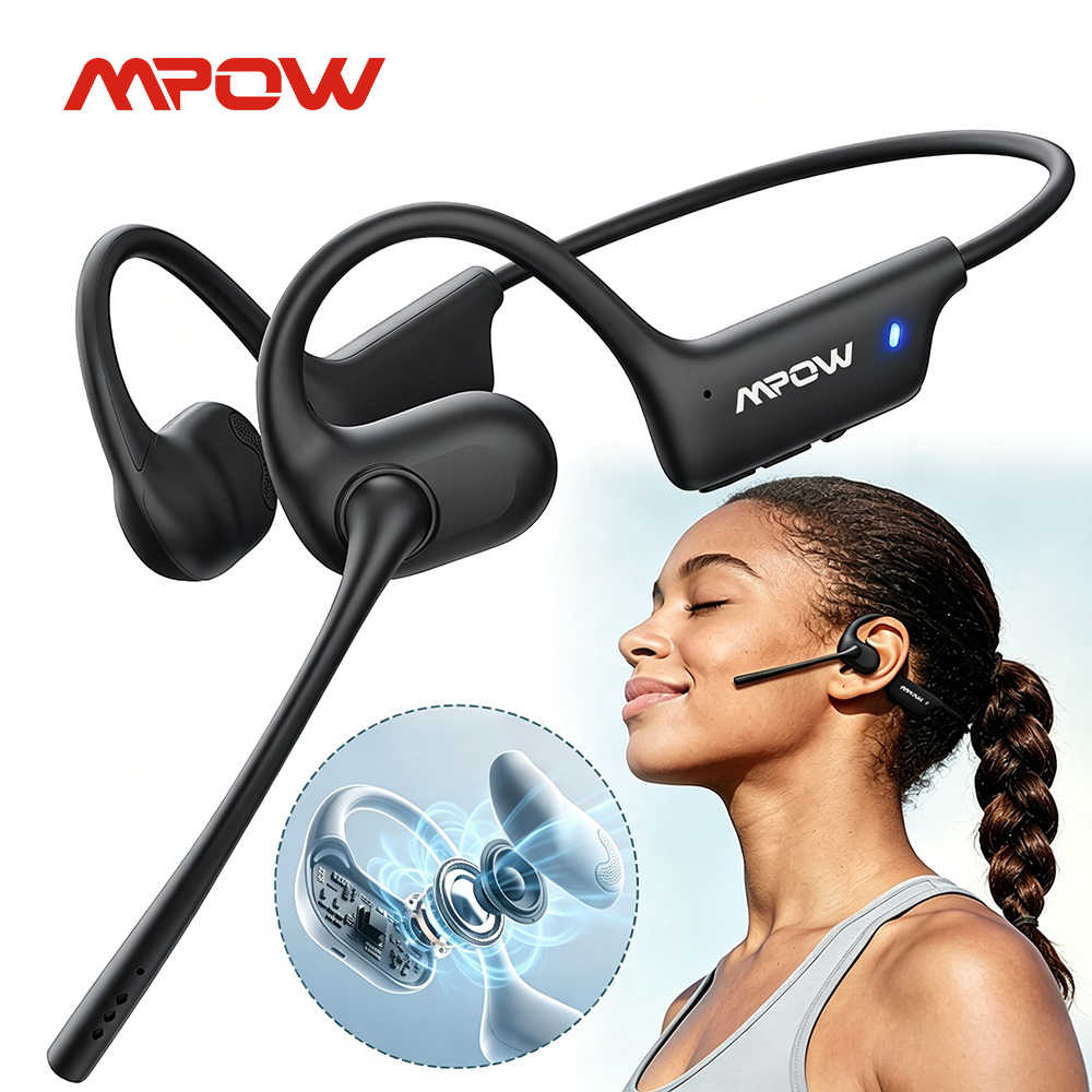 Open Ear Air Conduction Headphones - سماعات رأس رياضية لاسلكية Mpow O1