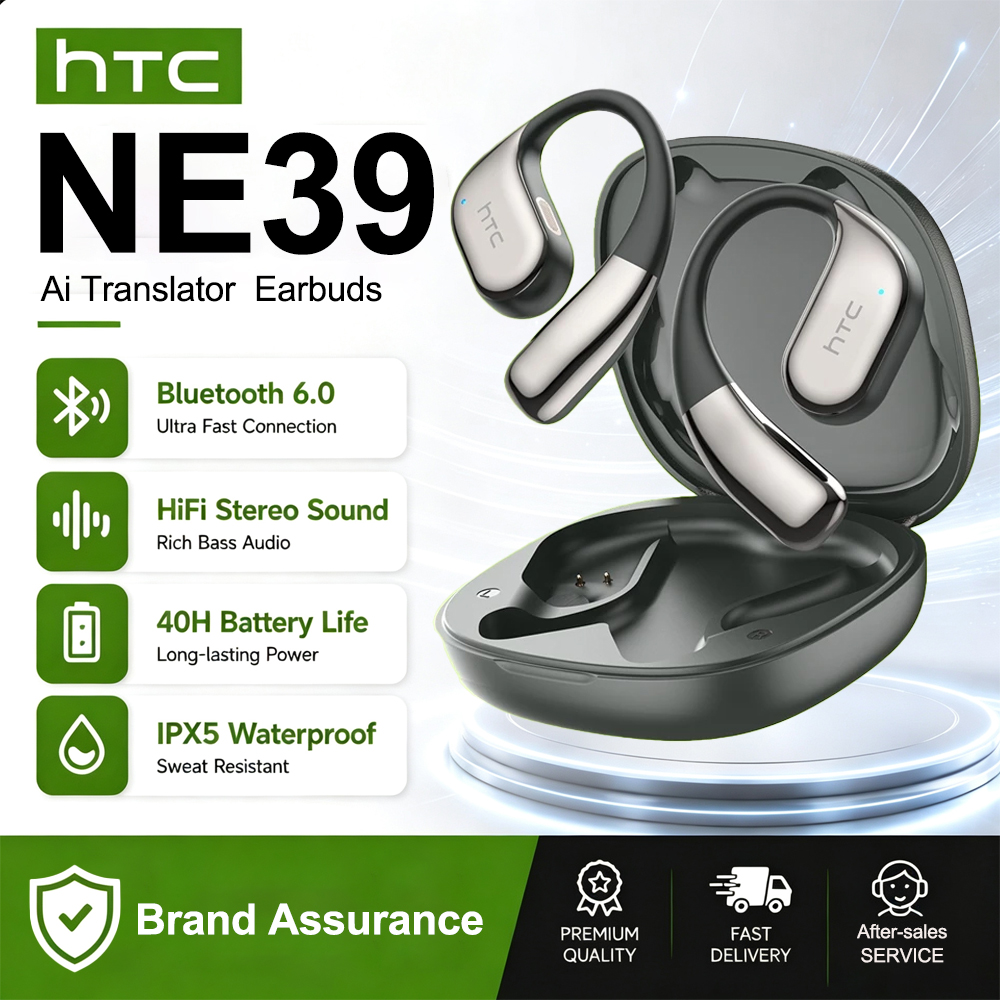 Open Ear Air Conduction Headphones - سماعات أذن لاسلكية HTC NE39 بتقنية