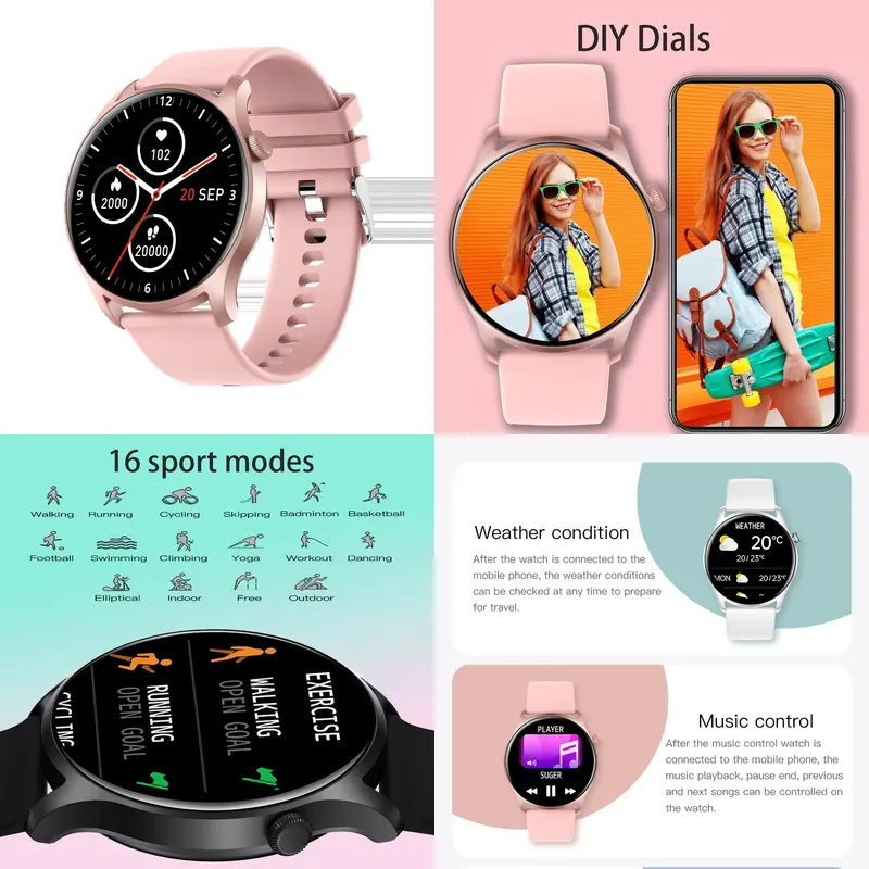 Smartwatches - ساعة ذكية SENBONO MAX8 للرجال والنساء