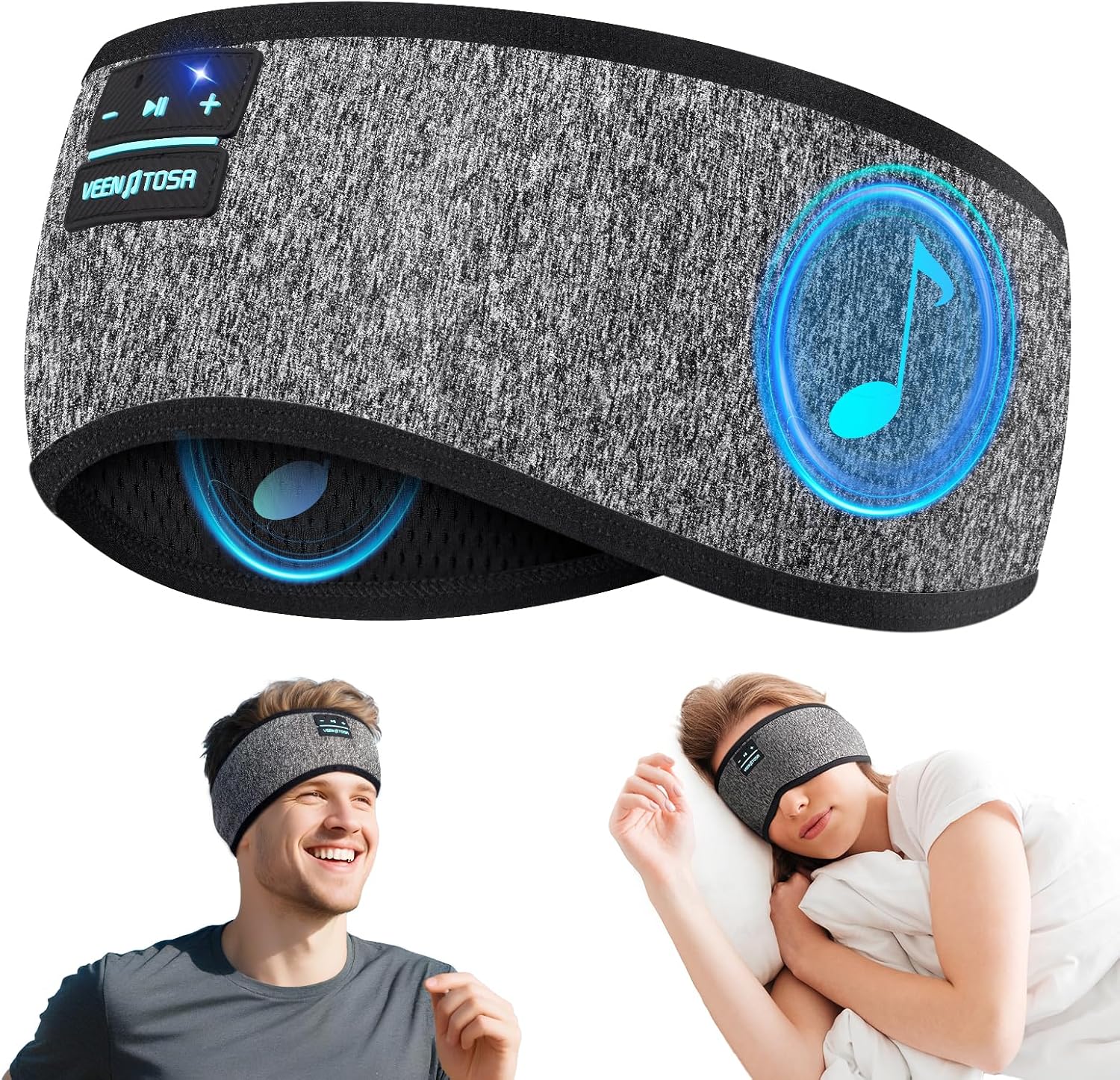Sleep Mask Headphones Bluetooth - سماعات بلوتوث الرياضة الجانب النوم عقال