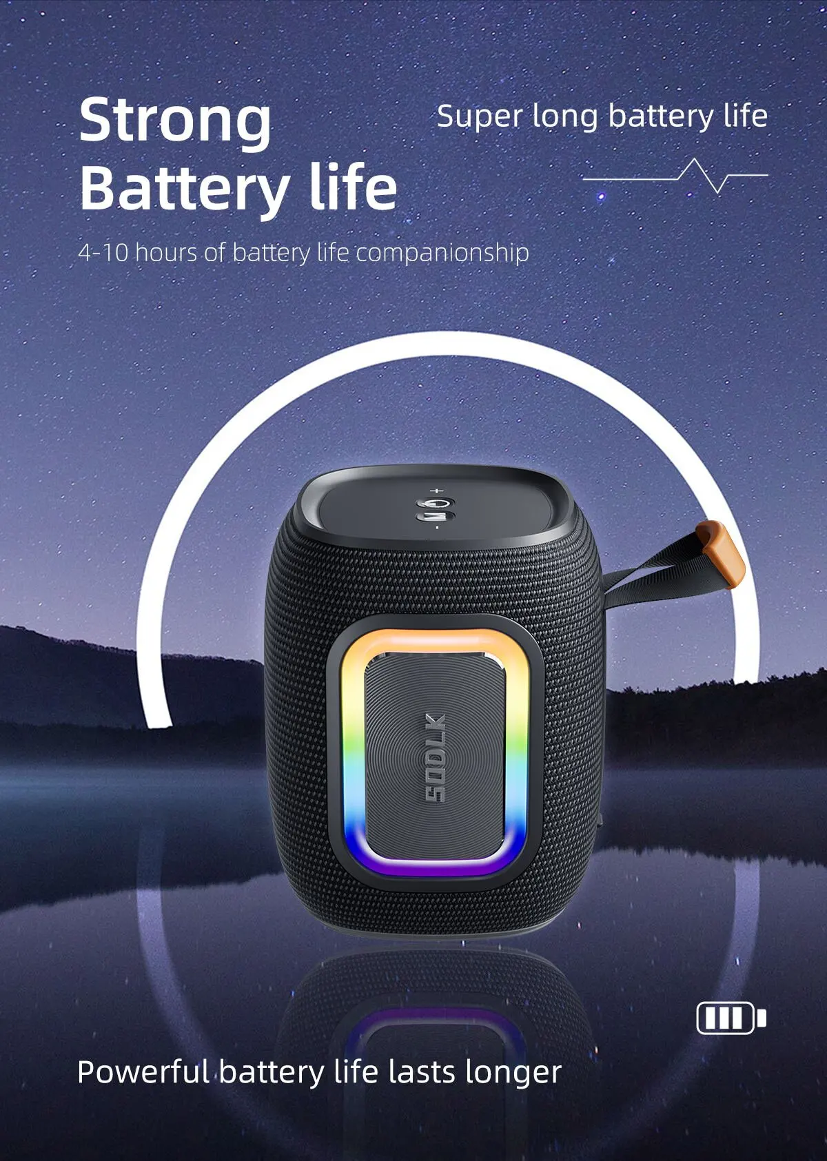 Portable Bluetooth Speaker Waterproof Ipx7 - مكبر صوت بلوتوث صغير SODLK T26