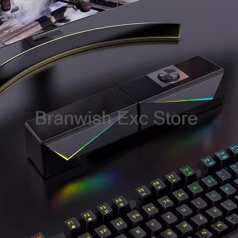 2x2.5 واط الكمبيوتر المتكلم RG - مراجعة Rgb Computer Soundbar For Pc وسعره