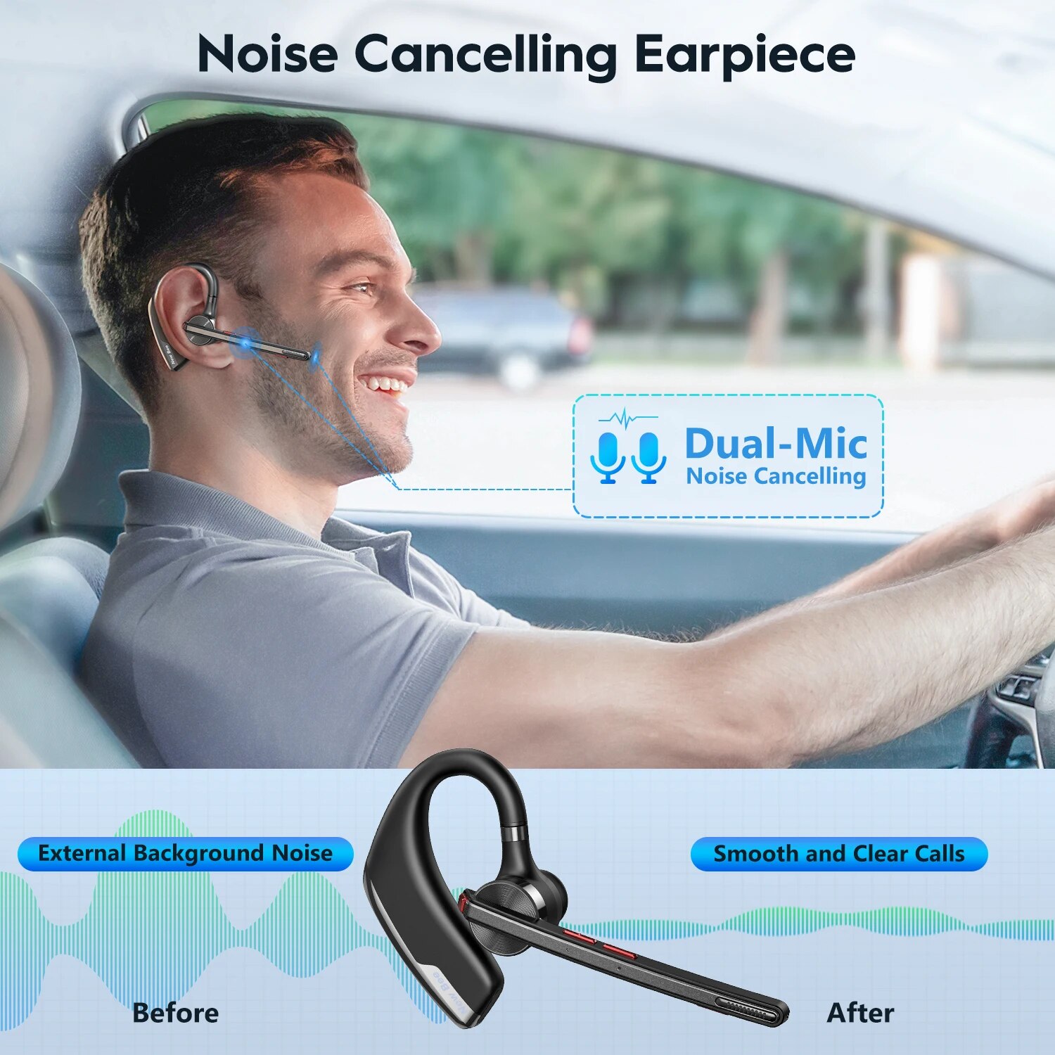 سماعة رأس لاسلكية M51 مزودة بم - مراجعة Open Ear Air Conduction Headphones وسعره