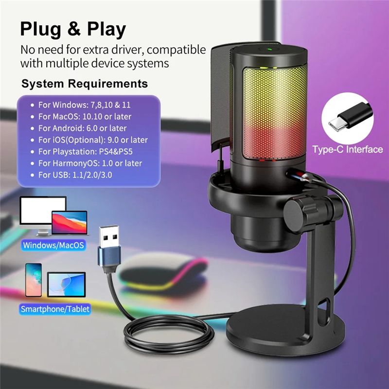 AY14 - ميكروفون ألعاب RGB، ميك - مراجعة Gaming Headset With Mic Rgb وسعره