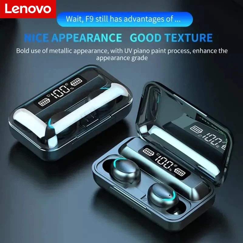 سماعات لينوفو F9 اللاسلكية بتق - مراجعة Headphones وسعره