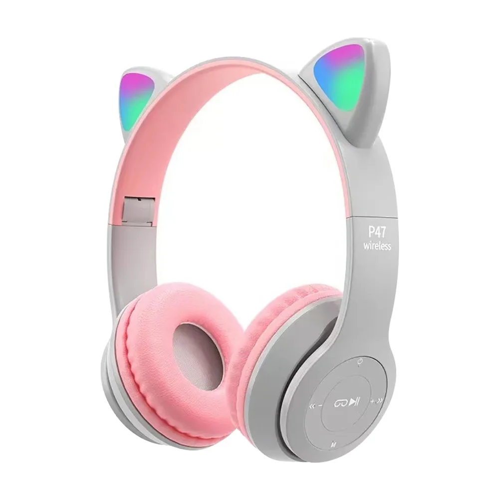 سماعة رأس لطيفة على شكل أذن قط - مراجعة Cat Ear Bluetooth Headset Led وسعره