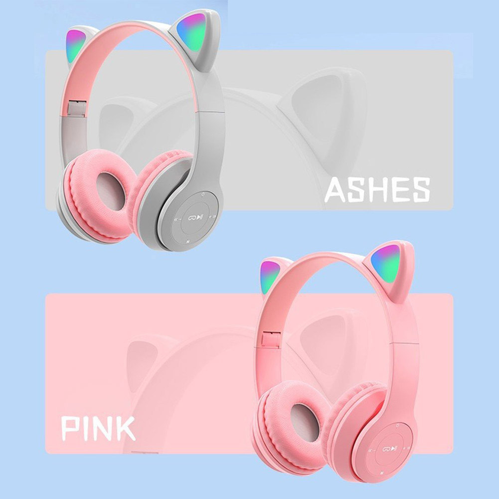 لطيف القط الأذن سماعات بلوتوث  - مراجعة Cat Ear Bluetooth Headset Led وسعره