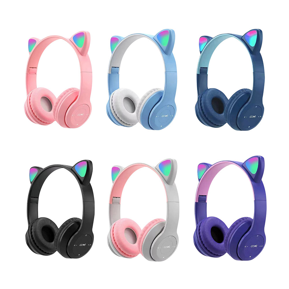 لطيف القط الأذن سماعات بلوتوث  - مراجعة Cat Ear Bluetooth Headset Led وسعره