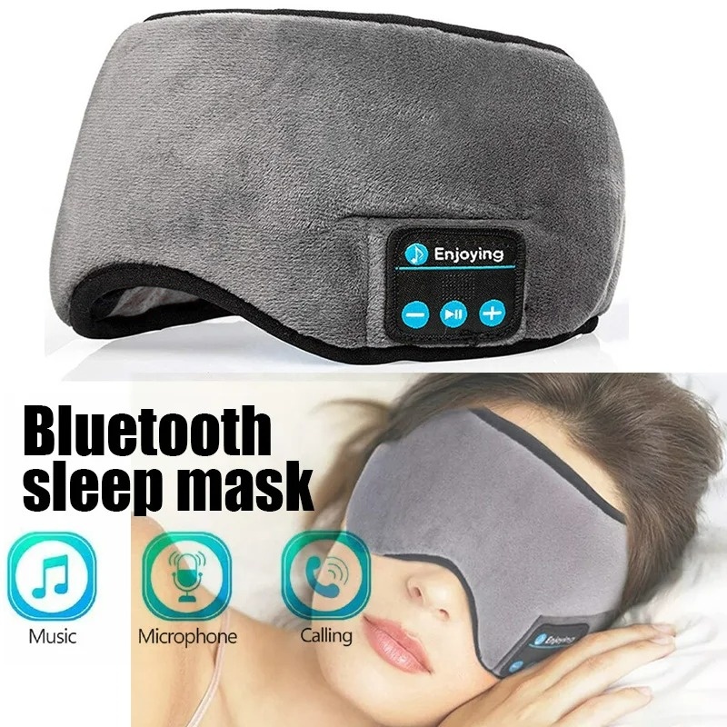 سماعات بلوتوث رياضية للنوم مع  - مراجعة Sleep Mask Headphones Bluetooth وسعره
