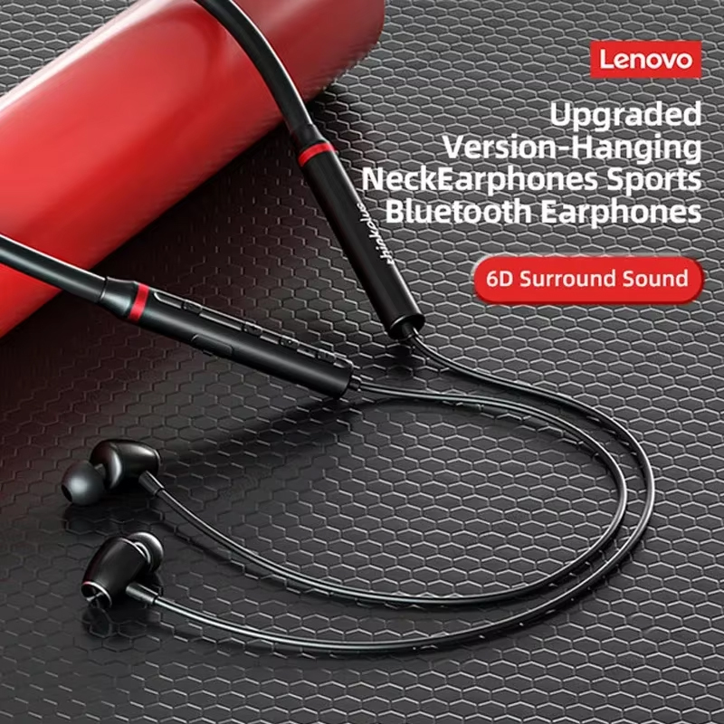سماعات بلوتوث لينوفو مقاومة لل - مراجعة Magnetic Neckband Sports Earphones وسعره
