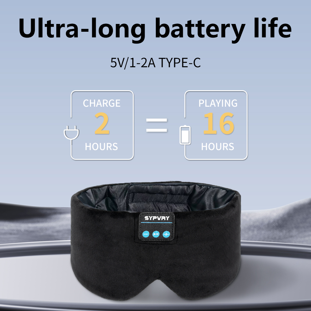 سماعات بلوتوث قناع للنوم والسف - مراجعة Sleep Mask Headphones Bluetooth وسعره