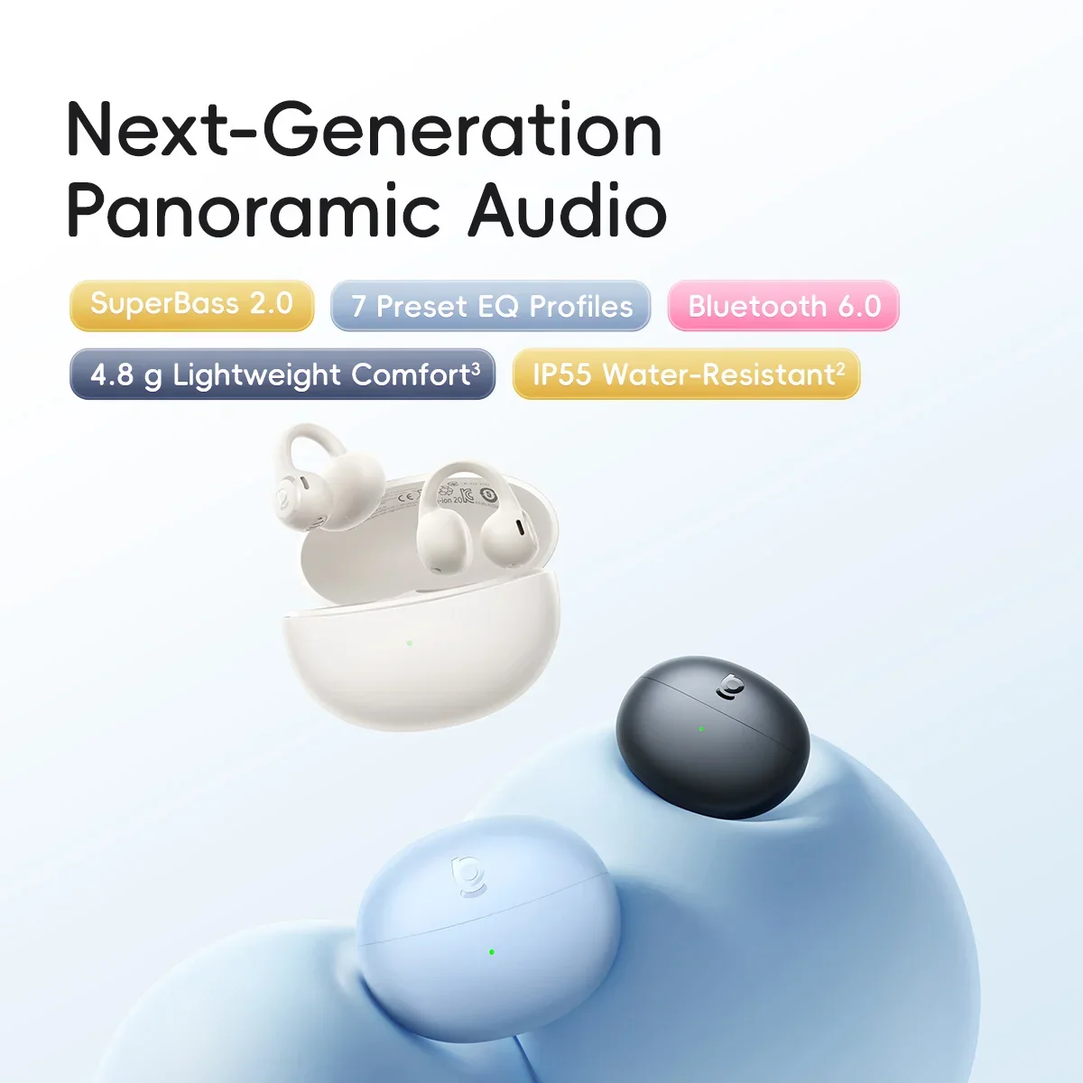 سماعات أذن باسيوس باس بي سي 1  - مراجعة Open Ear Air Conduction Headphones وسعره