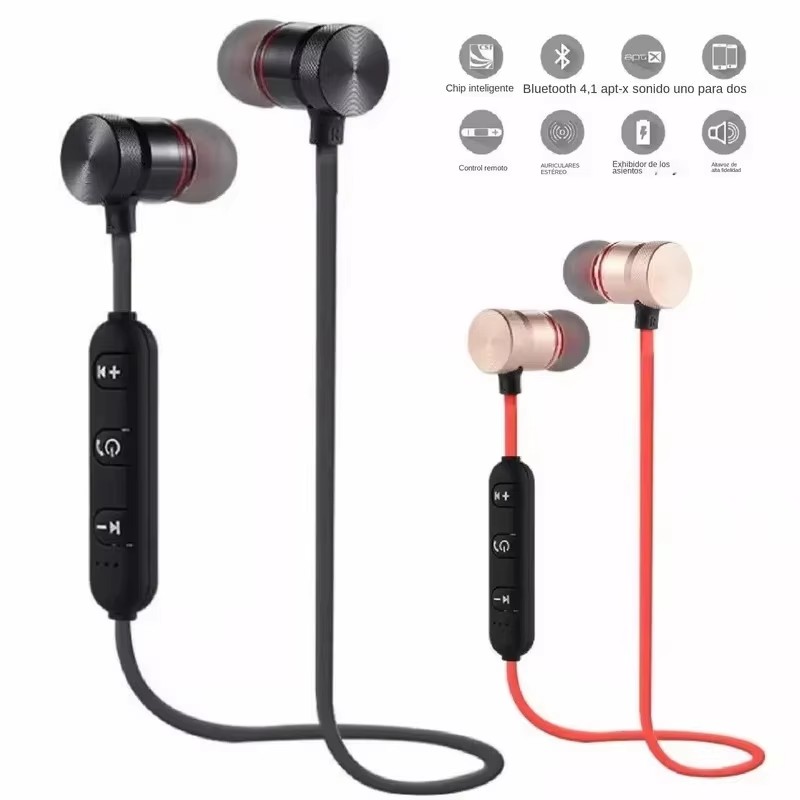 1/2/3/4 قطع، سماعات أذن بلوتوث - مراجعة Magnetic Neckband Sports Earphones وسعره