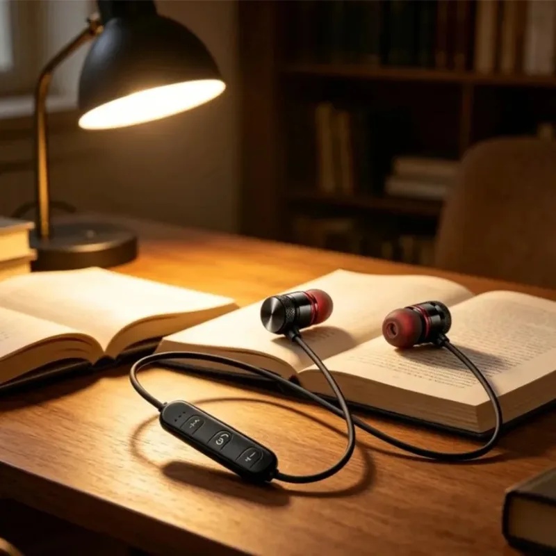 1/2/3/4 قطع، سماعات أذن بلوتوث - مراجعة Magnetic Neckband Sports Earphones وسعره