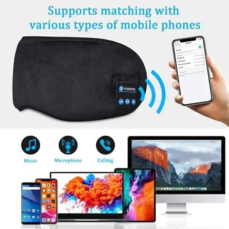 عصابة رأس لاسلكية بتقنية البلو - مراجعة Sleep Mask Headphones Bluetooth وسعره