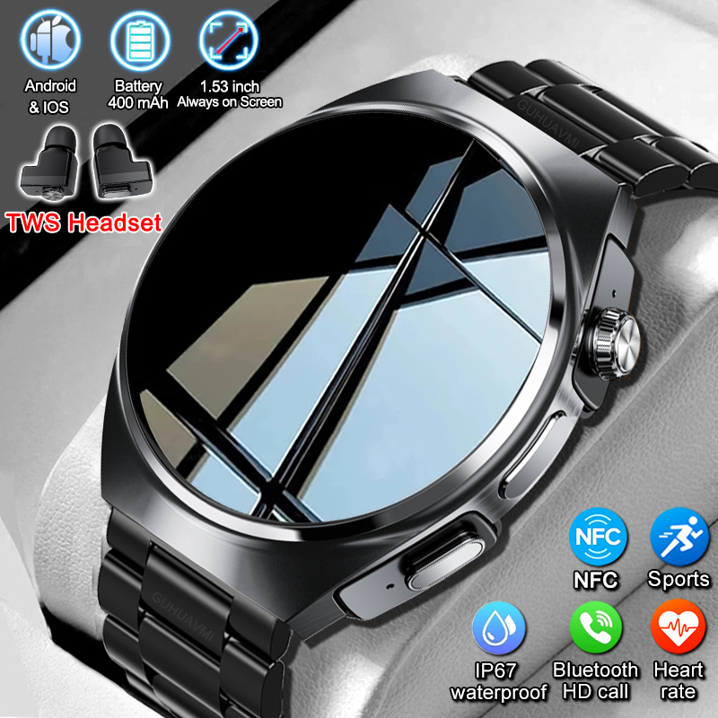 للرجال والنساء جديد 2 في 1 ساع - مراجعة Tws Earbuds Bluetooth 5.3 وسعره