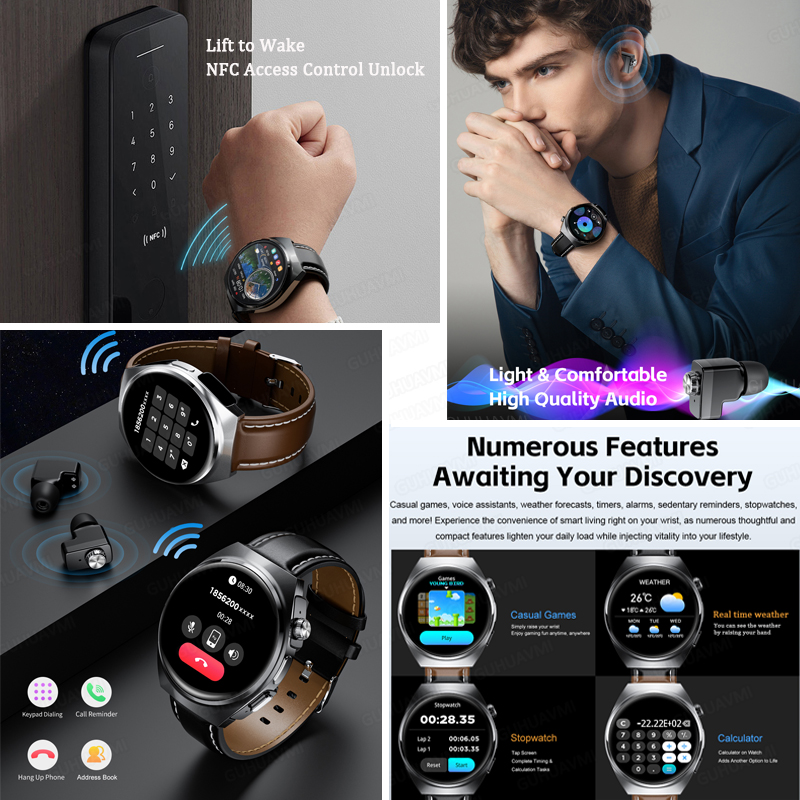 للرجال والنساء جديد 2 في 1 ساع - مراجعة Tws Earbuds Bluetooth 5.3 وسعره