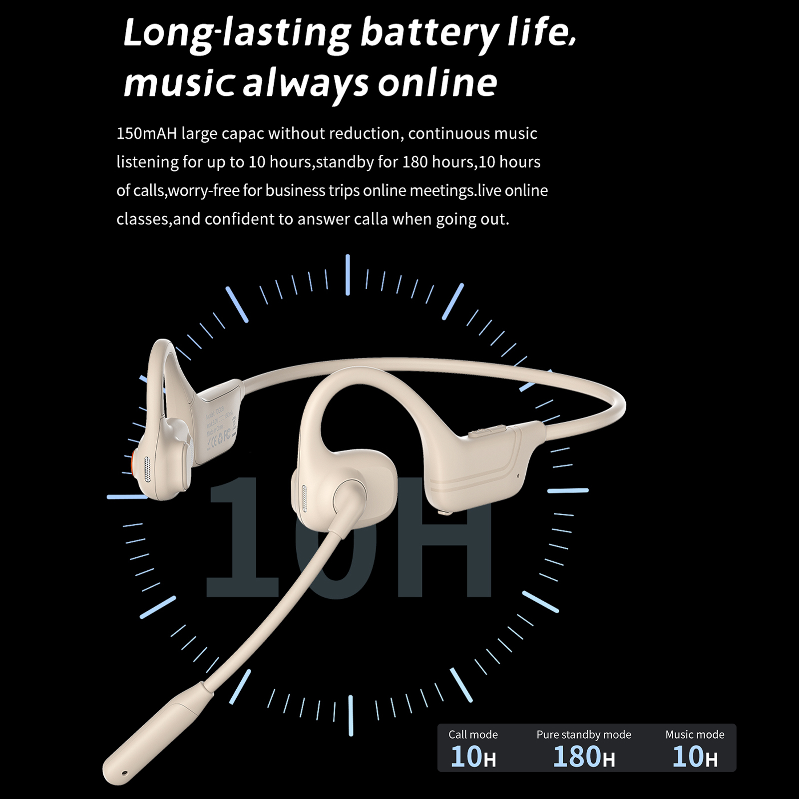 سماعة رأس JY بتقنية التوصيل ال - مراجعة Bone Conduction Running Headphones وسعره
