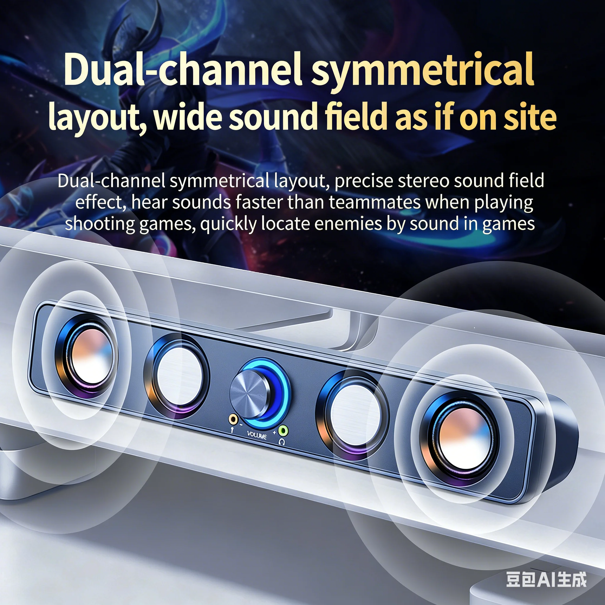 نظام سماعات المسرح المنزلي ساو - مراجعة Rgb Computer Soundbar For Pc وسعره