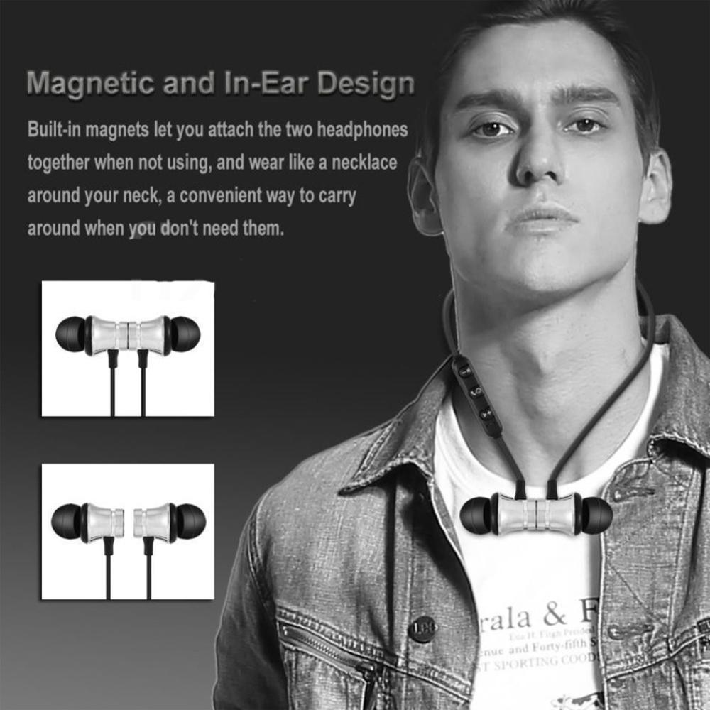 سماعات أذن لاسلكية مغناطيسية ب - مراجعة Magnetic Neckband Sports Earphones وسعره