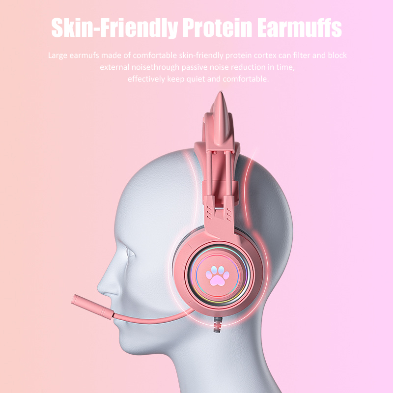 سماعات أذن القط اللطيفة مع ميك - مراجعة Gaming Headset With Mic Rgb وسعره