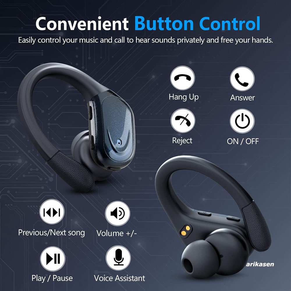 سماعات أذن لاسلكية رياضية بلوت - مراجعة Bone Conduction Running Headphones وسعره