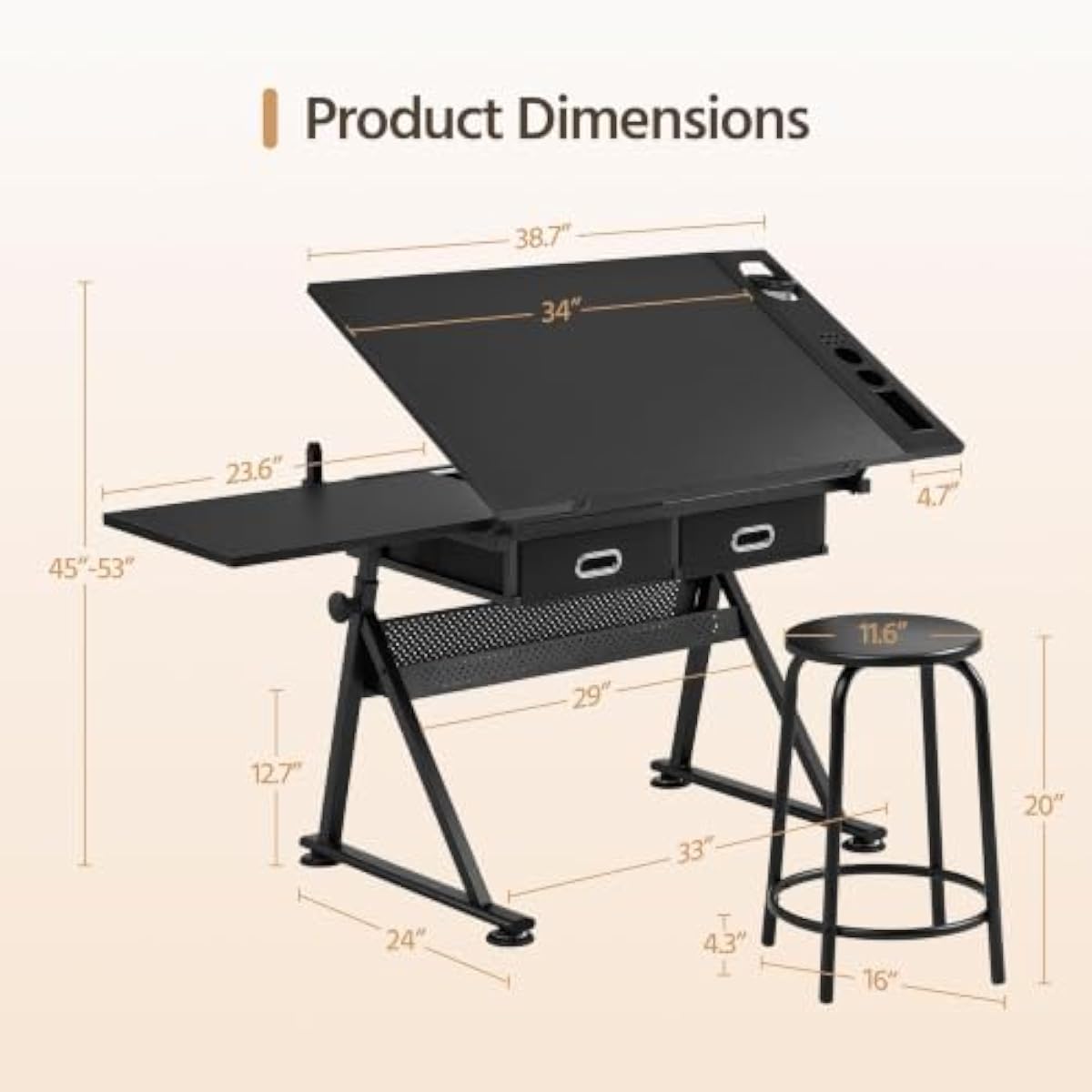 طاولة رسم بسطح قابل للتعديل من - مراجعة Laptops وسعره