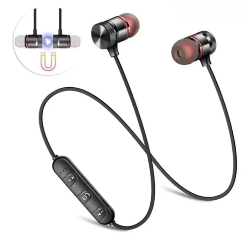 سماعات أذن بلوتوث مغناطيسية حو - مراجعة Magnetic Neckband Sports Earphones وسعره