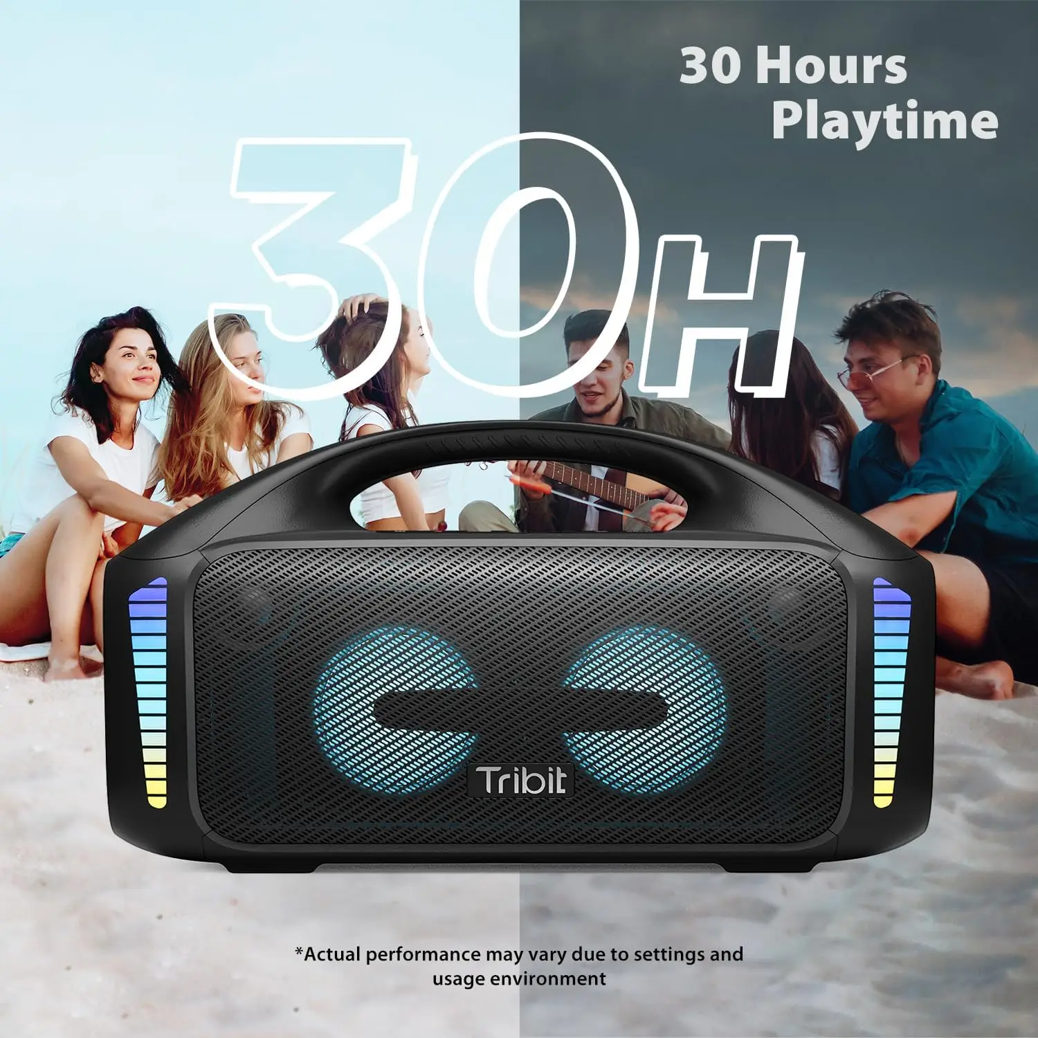 Tribit مكبر صوت بخاصية البلوتو - مراجعة Portable Bluetooth Speaker Waterproof Ipx7 وسعره
