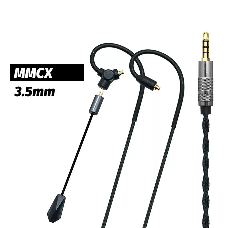 كابل سماعة ألعاب 0.78 QDC MMCX - مراجعة Type C Wired Earphones With Mic وسعره