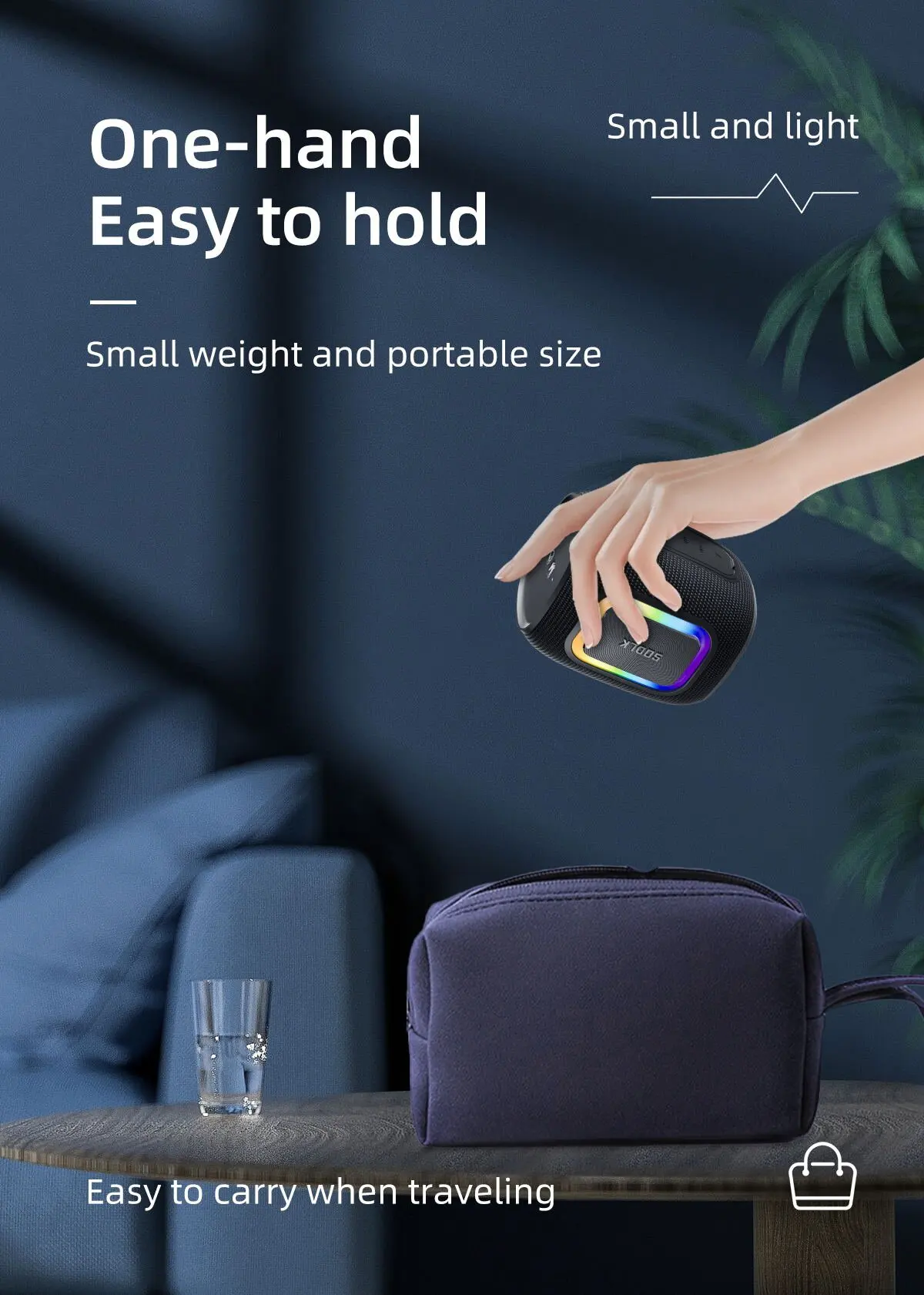 مكبر صوت بلوتوث صغير SODLK T26 - مراجعة Portable Bluetooth Speaker Waterproof Ipx7 وسعره