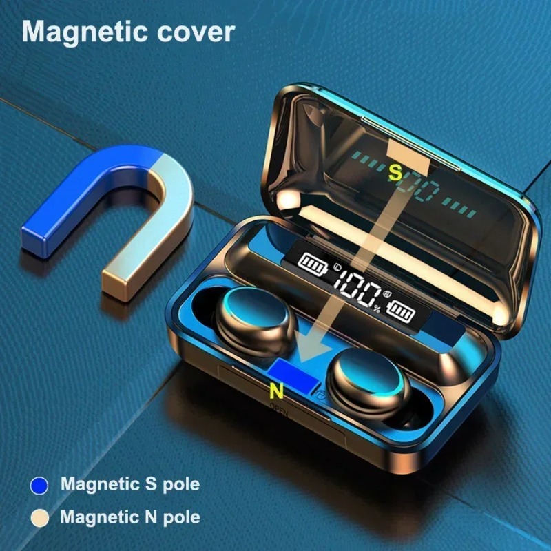 سماعات بلوتوث F9 الجديدة، سماع - مراجعة Tws Earbuds Bluetooth 5.3 وسعره