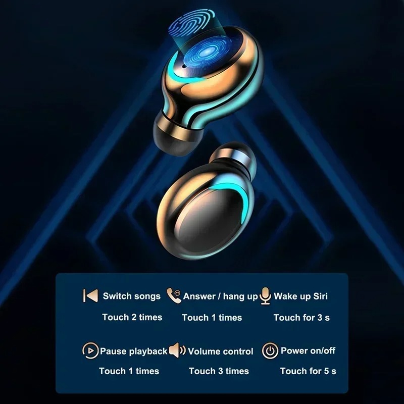 سماعات بلوتوث F9 الجديدة، سماع - مراجعة Tws Earbuds Bluetooth 5.3 وسعره